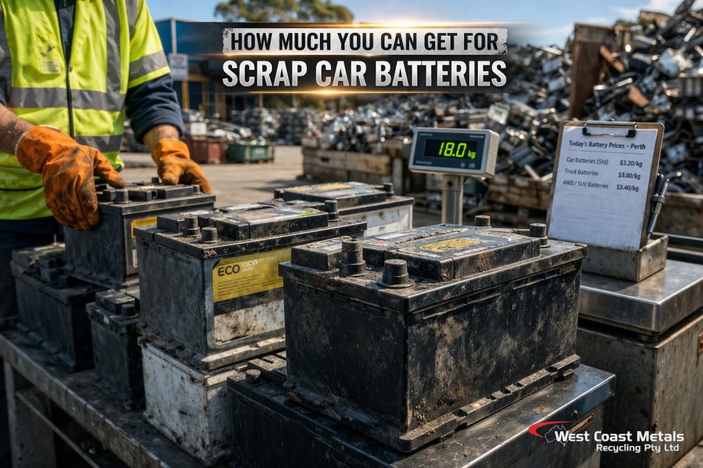Scrap car battery recycling
